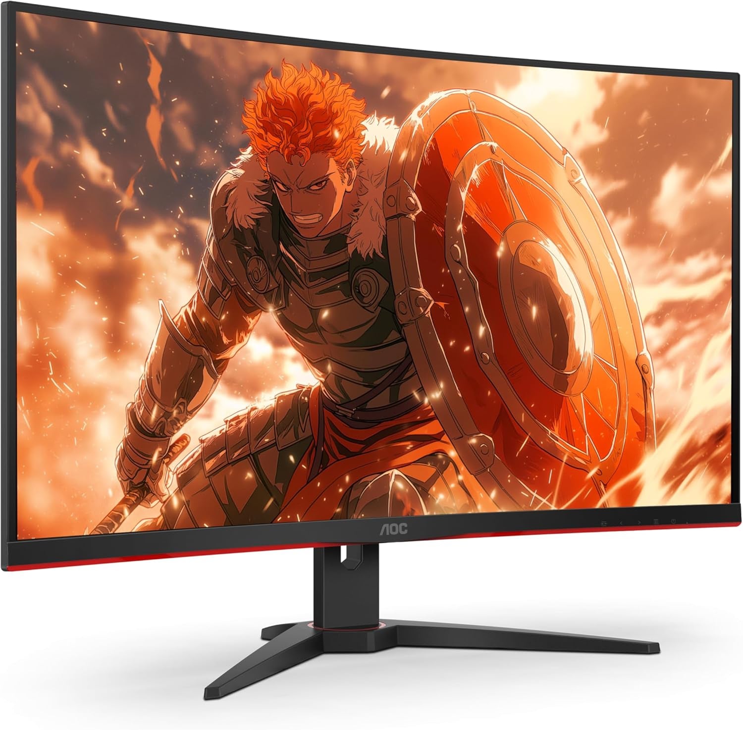 C32G2 32" Curved Frameless Gaming Monitor FHD, 1500R Curved VA, 1Ms, 165Hz, Freesync, Height Adjustable, 3-Year Zero Dead Pixel Policy, Black